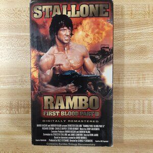 Rambo First Blood Part 2 VHS 1985 Stallone George Cosmatos Action Cult Artisan